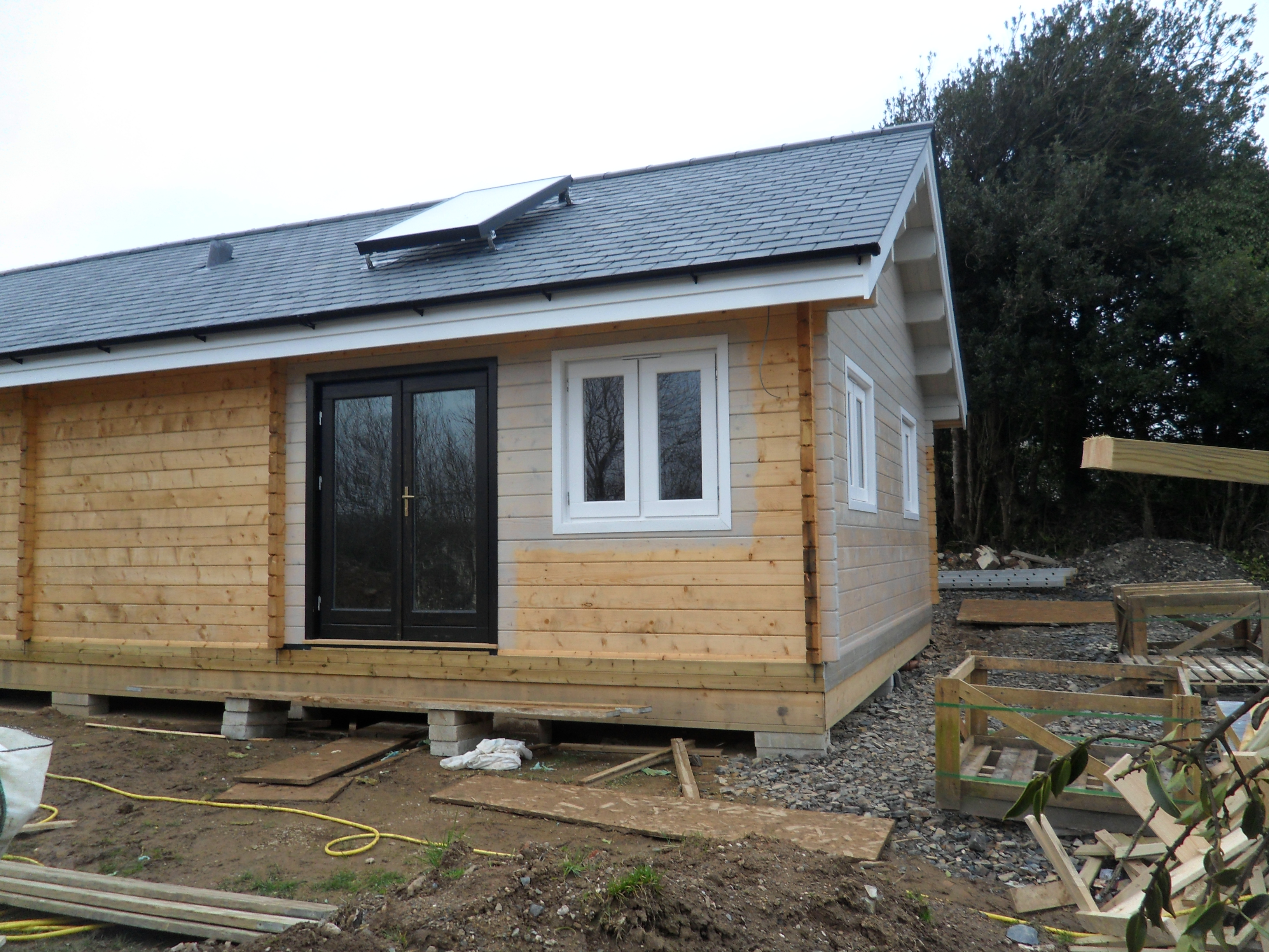 Bespoke 12.5m x 6.5m log cabin, Launceston, Cornwall