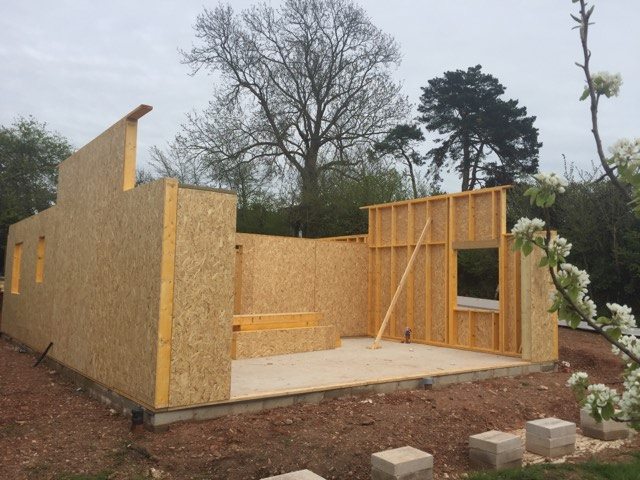 Timber frame residential build, near Exeter